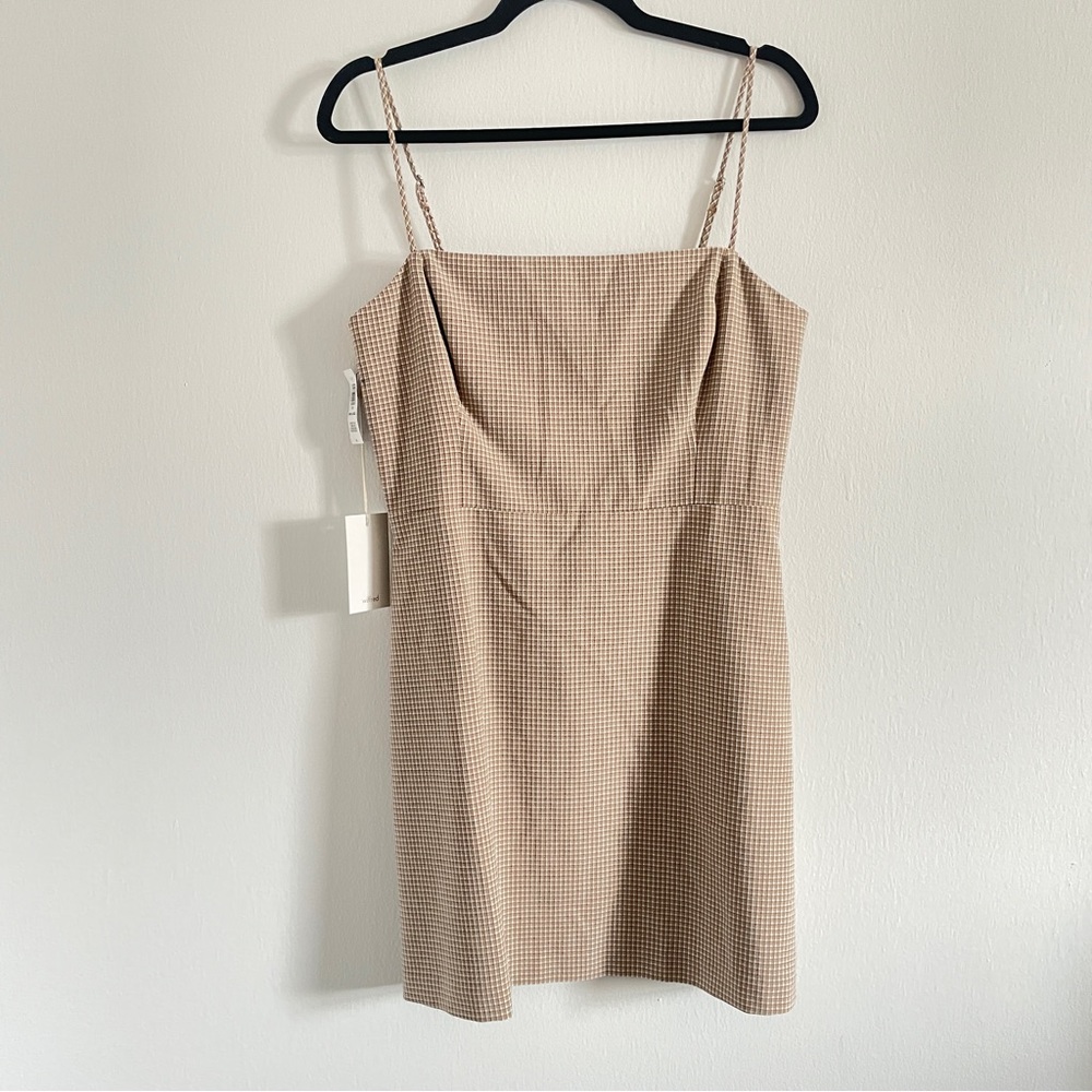 NWT Aritzia New Classic Gingham Mini Dress